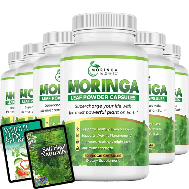 Six-bottle Moringa Magic package with two digital bonus guides